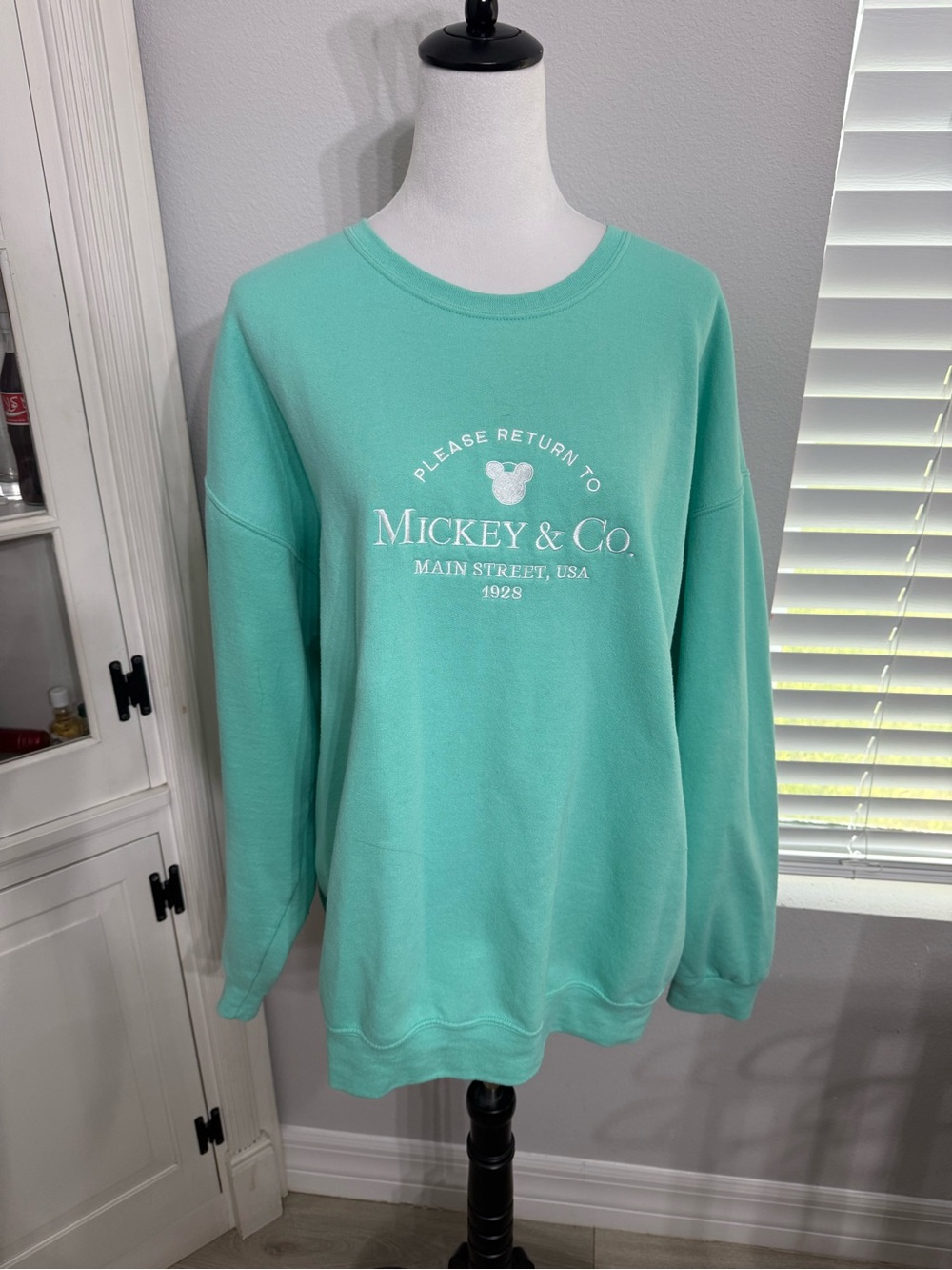Mickey and Co. Tiffany blue Disney sweater
